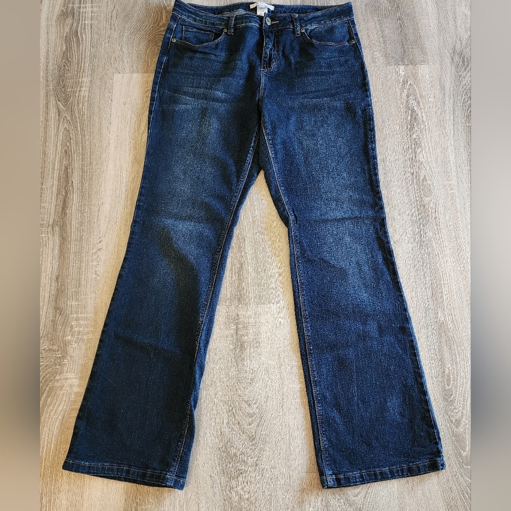 Cleo Wide Leg blue jeans Size 10 (fit large)